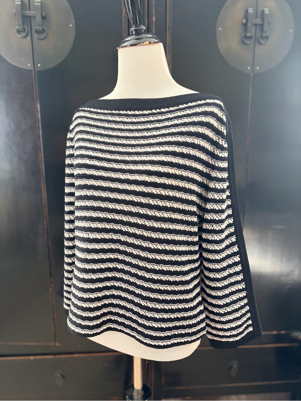Jones New York Sport Striped Women’s Sweater - Classic Boatneck